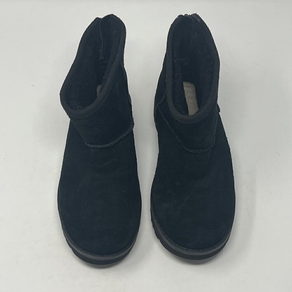 UGG Classic Mini Logo Zip Boot black 5 suede women